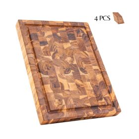 BEEFURNI Teak Cutting Board End Grain BF02007_M (4PCS)