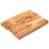 Chopping Board 15.7"x11.8"x1.6" Solid Acacia Wood