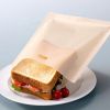 5pcs; Reusable Toaster Bags (6.3''x6.5''); Non Stick Bread Bags; Sandwich Bags; Fiberglass Toast Microwave Heating Pastry Tools; Home Kitchen Items