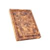 BEEFURNI Teak Cutting Board Endgrain Small Size 16x12x1.45 inches (4PCS)