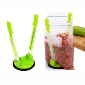 1pc; Baggy Rack Holder For Food Prep Bag; Plastic Freezer Bag; Ziplock Bag Holder Stand; Meal Planning Prep Bag Holders (Model: 1pc)